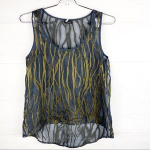 ☀️Sparkle & Fade Women's XS Blue and Green See Thr